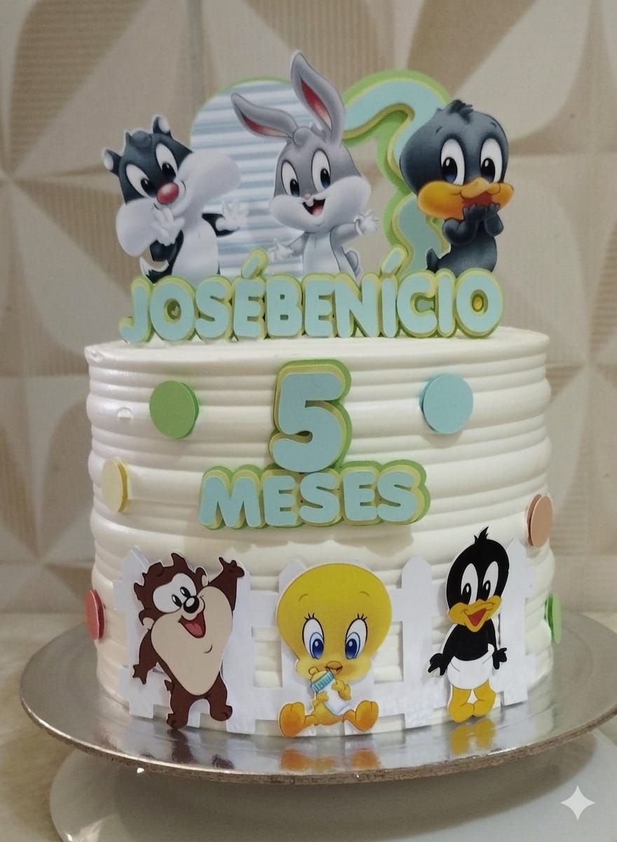 Arquivo de topo de bolo Looney Tunes