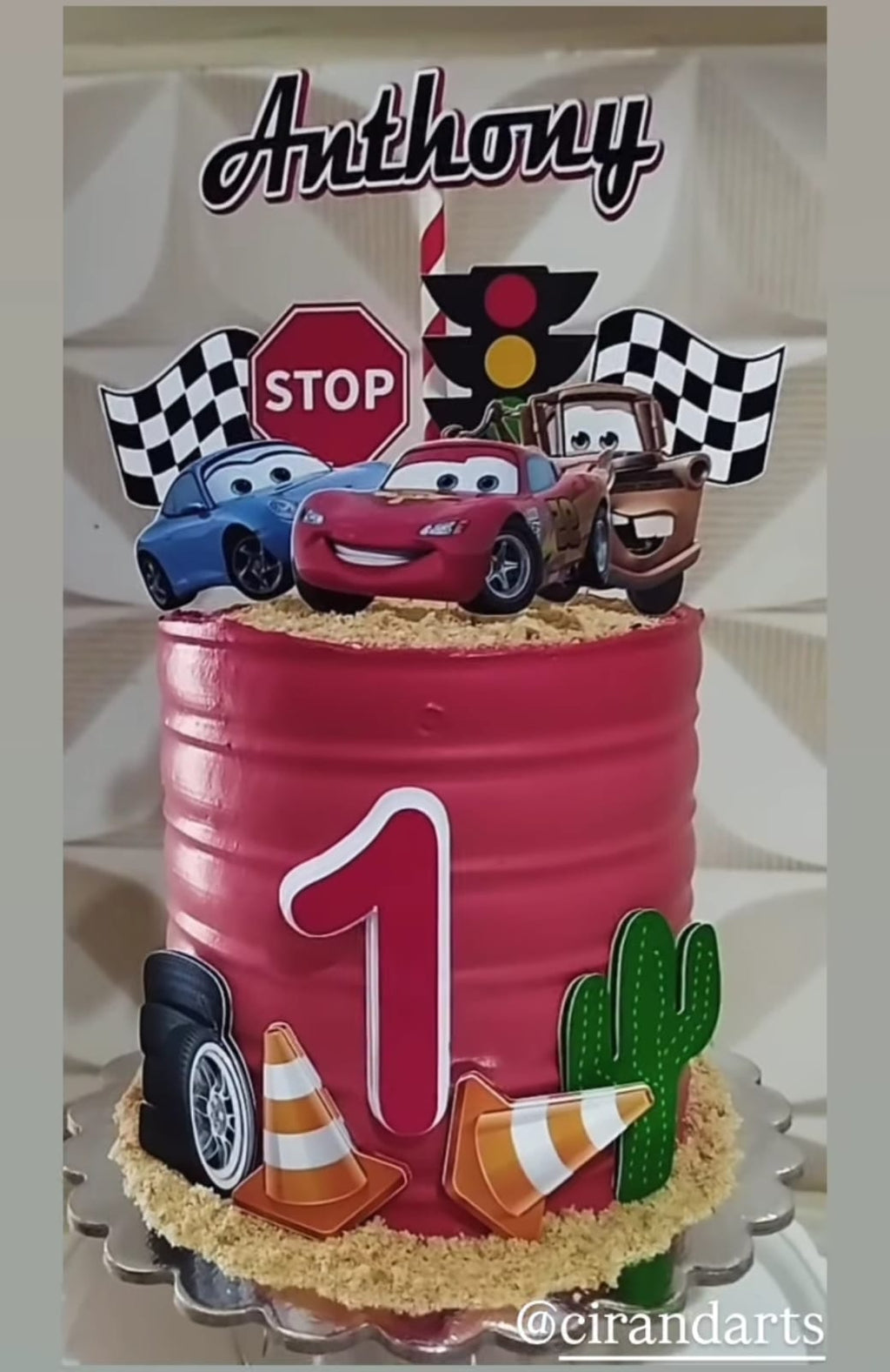 Arquivo de topo de bolo Relâmpago McQueen