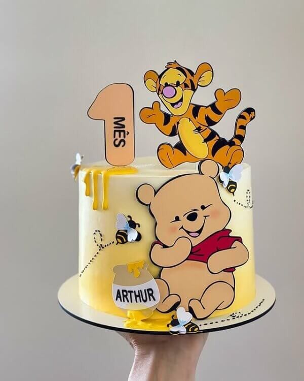 Arquivo de Topo de Bolo Ursinho Pooh