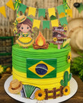 Arquivo de Corte Arraiá Tema Brasil Menina — Formato .Studio