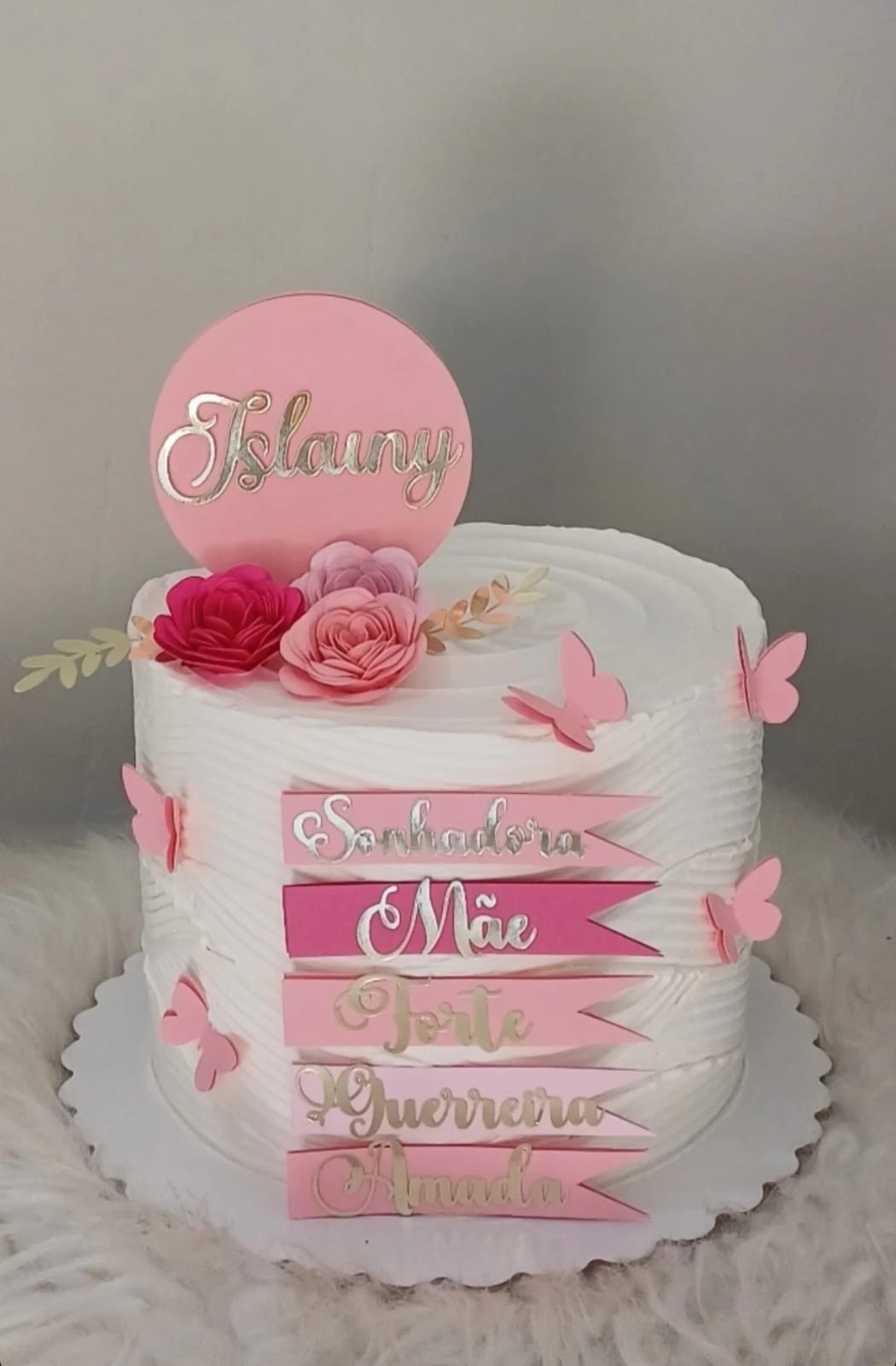 Arquivo de topo de bolo floral qualidades de mãe