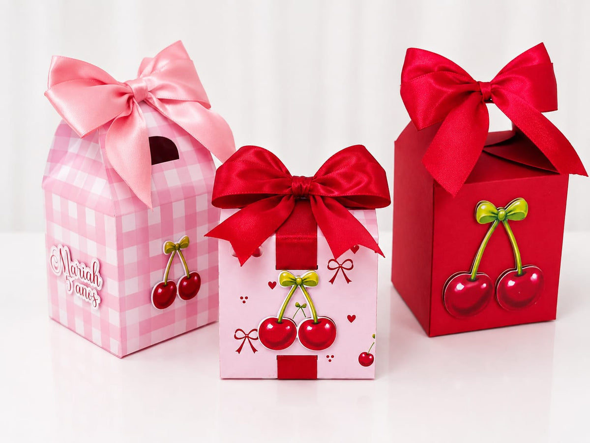 Kit Caixinhas Personalizadas Cerejinha – Arquivo de corte (Silhouette)